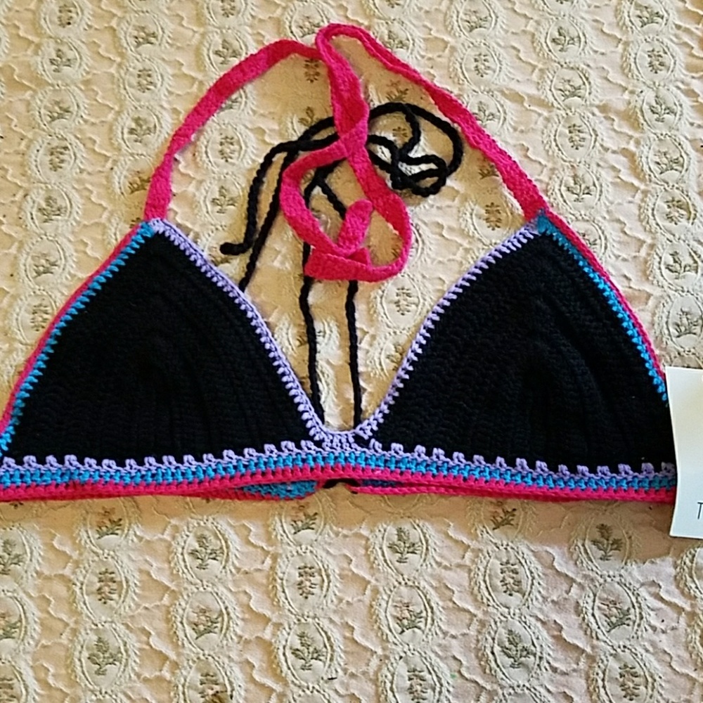 NWT Crocheted swim top